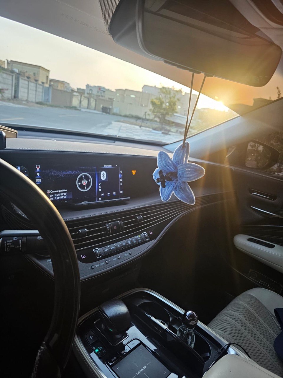 Blue lily car accessorie