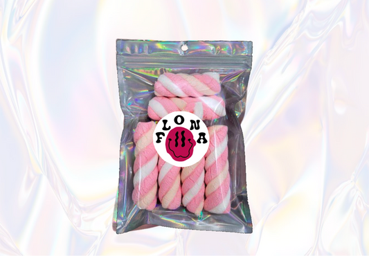 Freeze dried Marshmallow twists